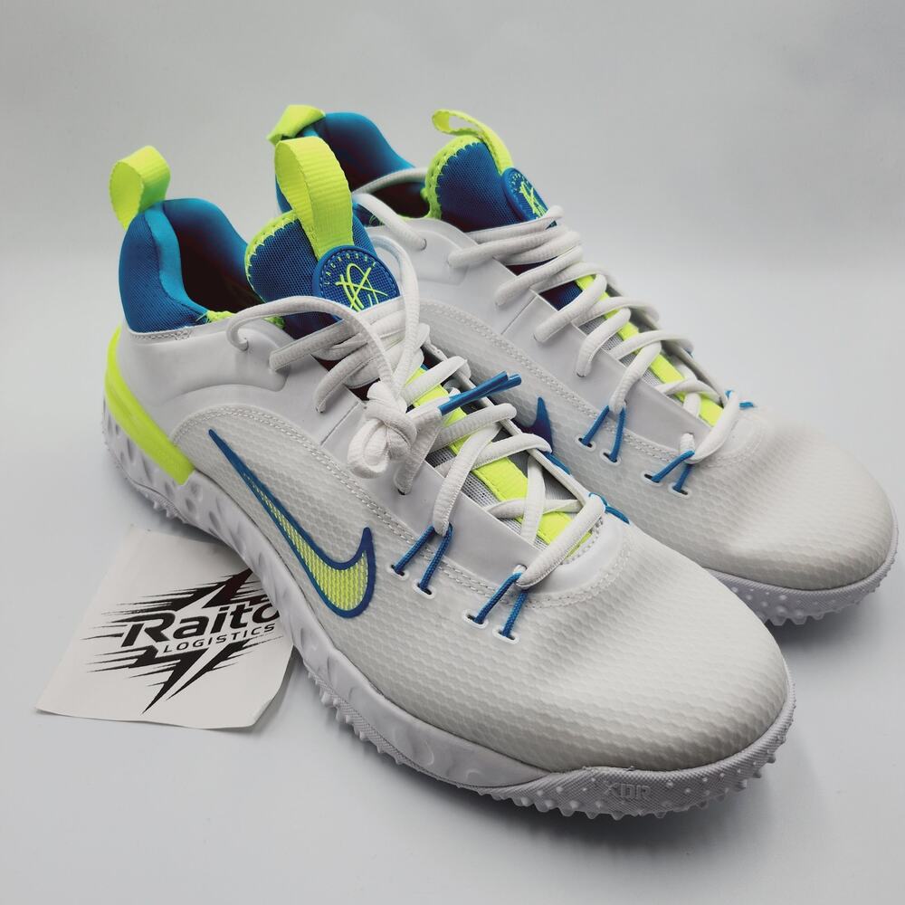 Mens Size 10.5 Nike Lacrosse Shoes Huarache 9 Elite TF LAX SE White FV6148-100